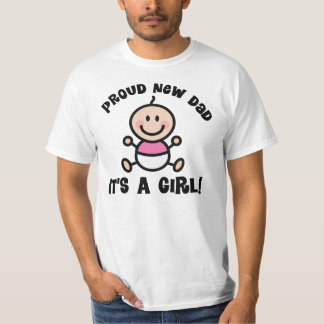 T-shirt orgulhoso do novo papai (bebé)