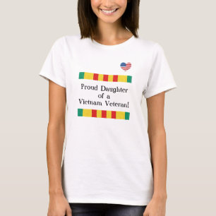 T-shirt orgulhoso do veterano de Vietnam da filha