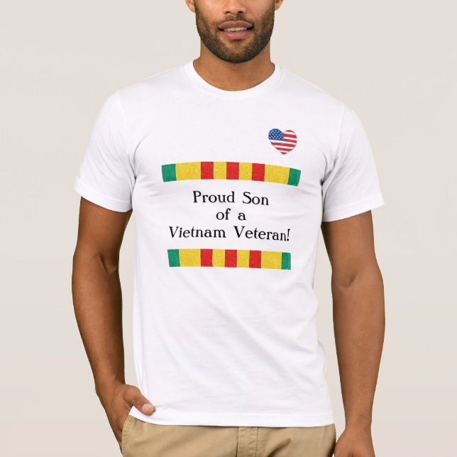 T-shirt orgulhoso do veterano de Vietnam do filho (Frente)