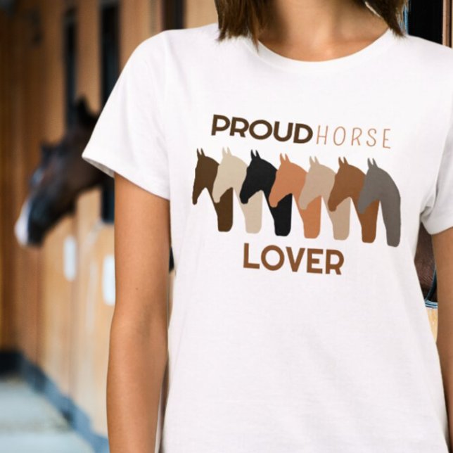 T-Shirt Orgulhoso HORSE LOVER (Criador carregado)
