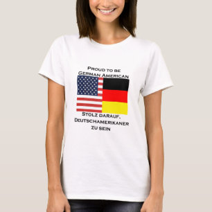 T-shirt Orgulhoso ser americano alemão