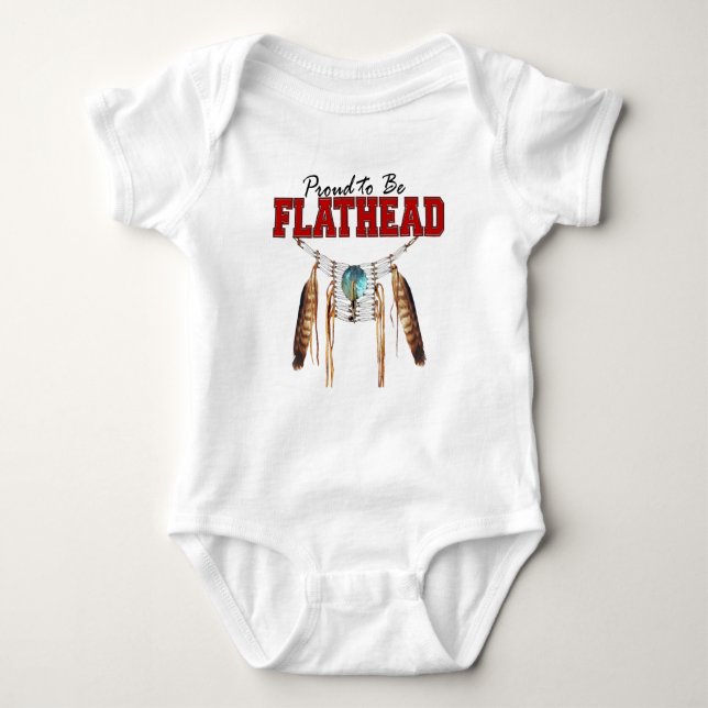 T-shirt Orgulhoso ser Bodysuit Flathead do jérsei do bebê (Frente)