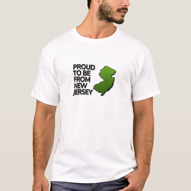 T-shirt Orgulhoso ser de New-jersey (Frente)
