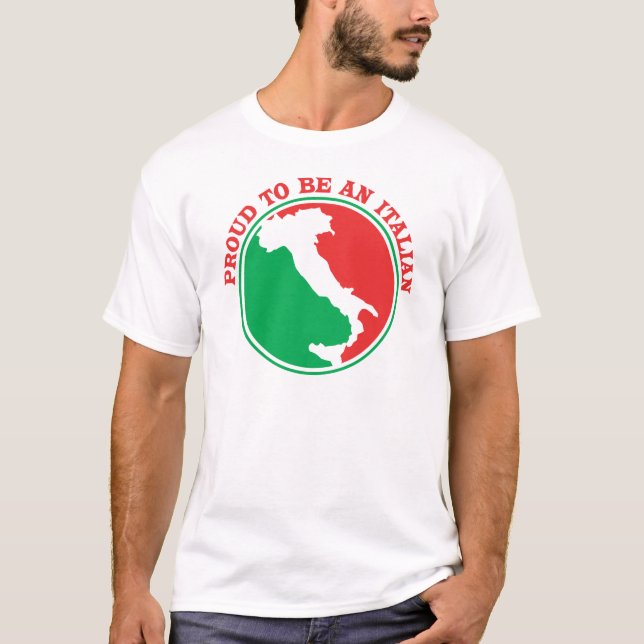 T-shirt Orgulhoso ser italiano (Frente)