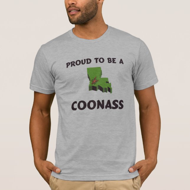 T-shirt Orgulhoso ser um CoonAss (Frente)