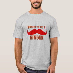 T-shirt Orgulhoso ser um GENGIBRE (para ele)