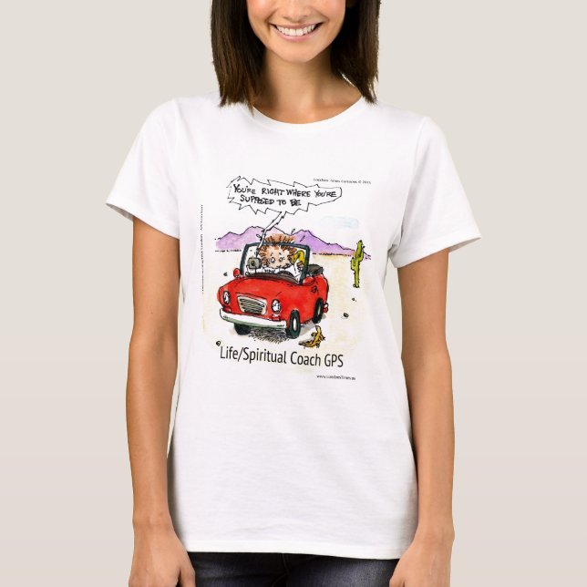 T-shirt Orientador de Vida GPS (Frente)