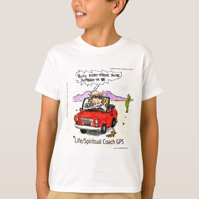 T-shirt Orientador de Vida GPS (Frente)