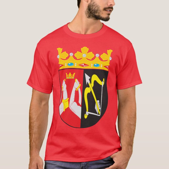 T-shirt oriental da brasão de Finlandia (Frente)