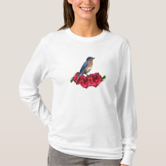 T-shirt oriental da camélia do Bluebird