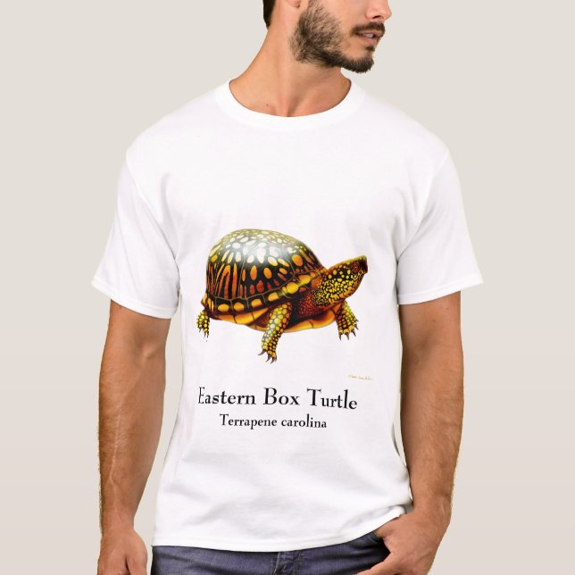 T-shirt oriental da tartaruga de caixa (Frente)
