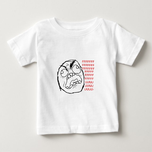 T-shirt Original da cara da raiva (Frente)