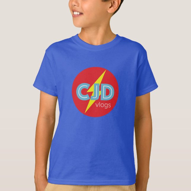 T-Shirt Original do CJDvlogz Boy (Frente)