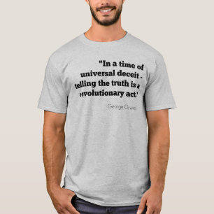 T-shirt Orwell - big brother & revolução