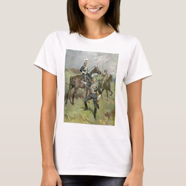 T-shirt Os 2øs lanceiros - exército britânico (Frente)
