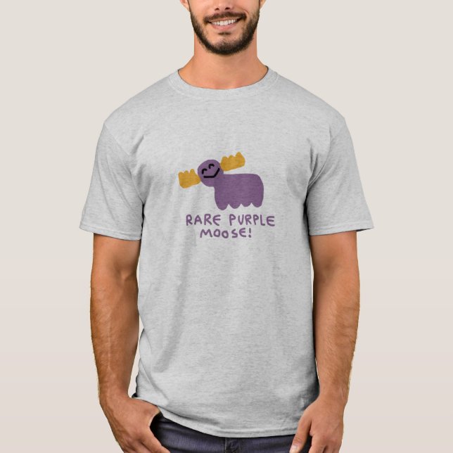 T-shirt Os alces roxos raros (Frente)