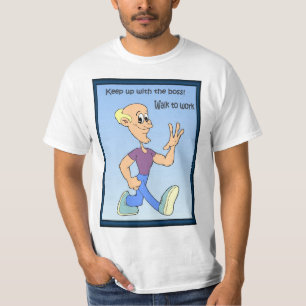 T-shirt Os amigos do negócio, prosseguem com o chefe