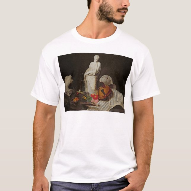 T-shirt Os atributos das artes (Frente)