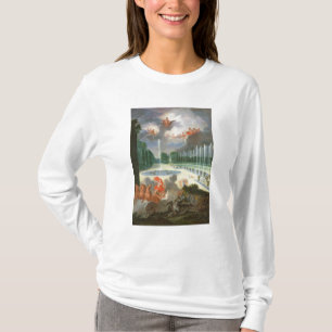 T-shirt Os bosques de Versalhes. Ideia da piscina do