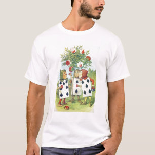 T-shirt Os cartões de jogo que pintam Bush cor-de-rosa