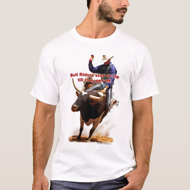 T-shirt Os cavaleiros de Bull permanecem na parte superior (Frente)