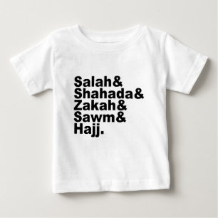 T-shirt Os Cinco Pilares do Islã   Fé da Oração Muçulmana