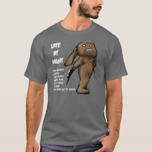 T-shirt Os coelhos maus Sharpen suas facas