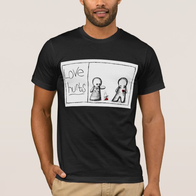 T-shirt Os danos do amor (Frente)