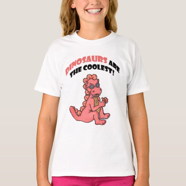 T-shirt Os dinossauros são os mais legais! (Frente)