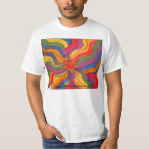 T-shirt Os doces molham o artista do autismo
