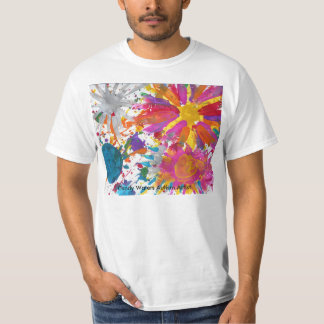 T-shirt Os doces molham o artista do autismo
