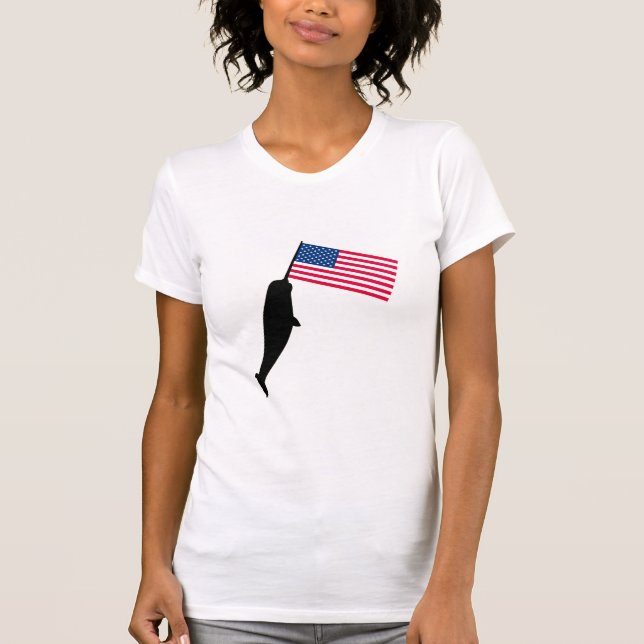 T-shirt Os Estados Unidos Narwhal (Frente)
