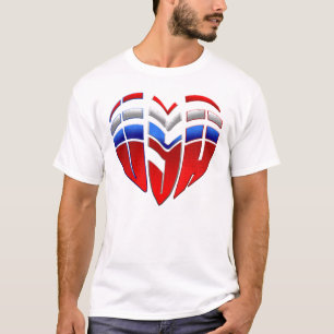 T-shirt Os EUA ostentam a bandeira EUA de Estados Unidos