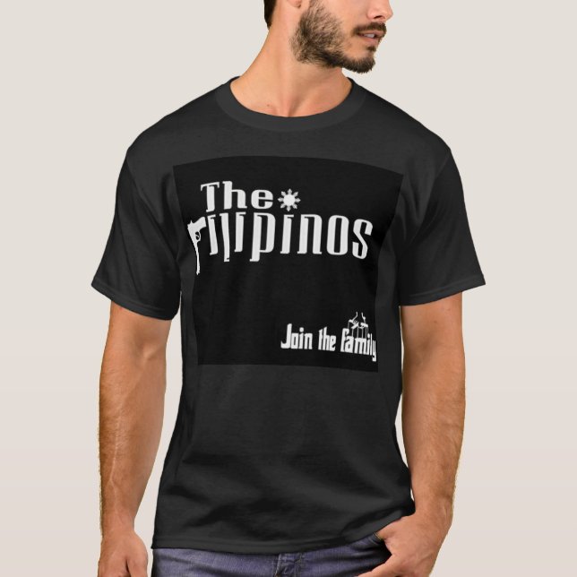 T-shirt Os filipinos: Junte-se à família (Frente)