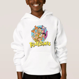 T-shirt Os Flintstones e o gráfico da família dos Rubble