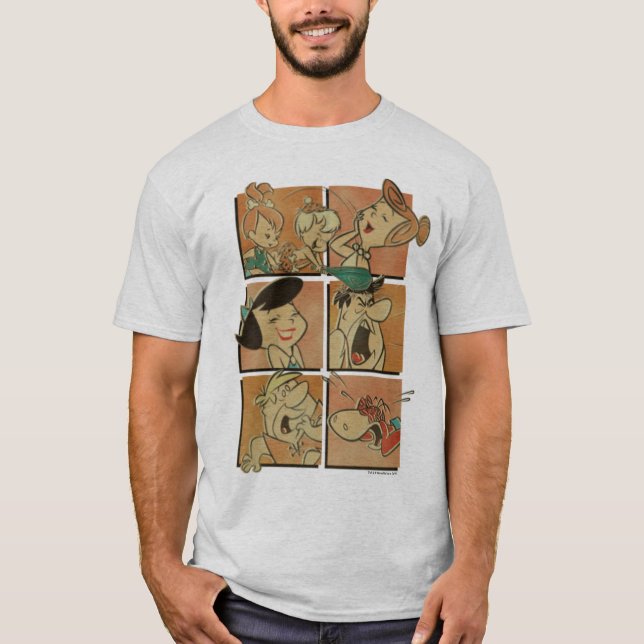 T-shirt Os Flintstones | Flintstones & Rubbles Comic (Frente)
