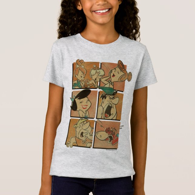T-shirt Os Flintstones | Flintstones & Rubbles Comic (Frente)