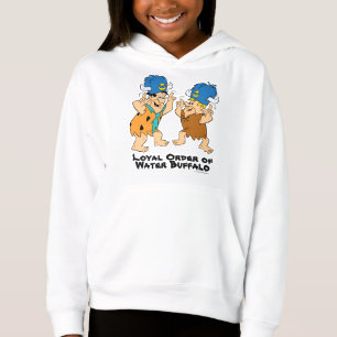 T-shirt Os Flintstones Fred & búfalos de água da