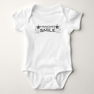 T-shirt Os Frenchies fazem-me sorrir amantes do buldogue