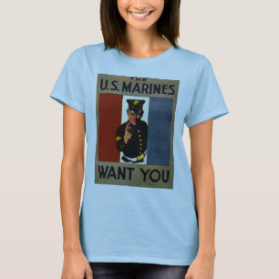 T-shirt Os fuzileiros americanos querem você