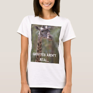 T-shirt Os girafas não são reais….Os Ingleses fizeram-nos