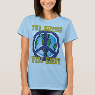 T-shirt Os hippys eram direitos!
