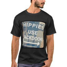 Os hippys usam o Tshirt dos homens secretos