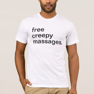 T-shirt Os homens livram massagens assustadores