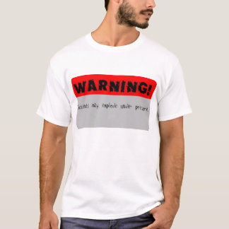 T-shirt Os índices de advertência podem explodir sob a