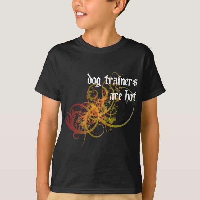 T-shirt Os instrutores de cão estão quentes (Frente)