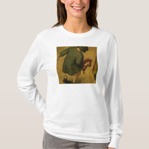 T-shirt Os jogos das crianças, detalhe da seção inferio