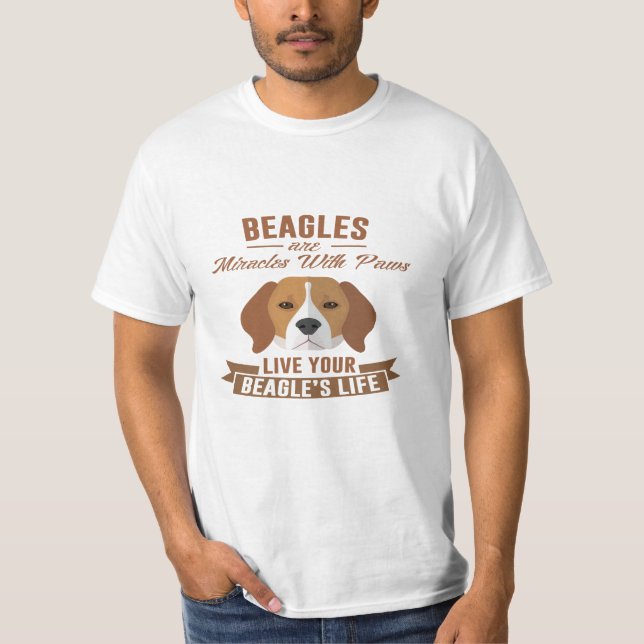 T-shirt Os lebreiros são milagre com o presente da (Frente)