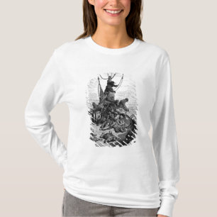 T-shirt Os marinheiros becalmed e atormentado pela sede