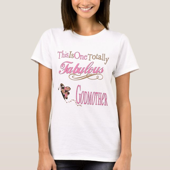 T-shirt Os melhores presentes para madrinha (Frente)